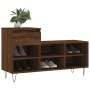Mueble zapatero madera contrachapada roble marrón 102x36x60 cm en Zapateros y organizadores de calzado | Comprar online en Foro2