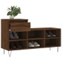 Mueble zapatero madera contrachapada roble marrón 102x36x60 cm en Zapateros y organizadores de calzado | Comprar online en Foro2