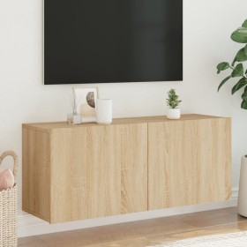 Mueble para TV de pared roble Sonoma 100x30x41 cm de , Muebles TV - Ref: Foro24-836968, Precio: 65,34 €, Descuento: %