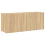 Mueble para TV de pared roble Sonoma 100x30x41 cm de , Muebles TV - Ref: Foro24-836968, Precio: 60,08 €, Descuento: %