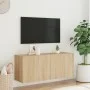 Mueble para TV de pared roble Sonoma 100x30x41 cm de , Muebles TV - Ref: Foro24-836968, Precio: 60,08 €, Descuento: %