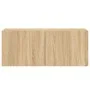 Mueble para TV de pared roble Sonoma 100x30x41 cm de , Muebles TV - Ref: Foro24-836968, Precio: 60,08 €, Descuento: %
