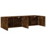 Wand-TV-Möbel, 2 Einheiten, geräucherte Eiche, 80x30x41 cm. von , TV-Möbel - Ref: Foro24-836961, Preis: 92,25 €, Rabatt: %