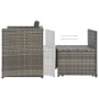 7-teiliges Garten-Essset und graue synthetische Rattankissen von vidaXL, Gartensets - Ref: Foro24-44721, Preis: 313,24 €, Rab...