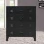 Kommode aus Metall im Industriestil, 78 x 40 x 93 cm, schwarz von vidaXL, Schubladen - Ref: Foro24-245963, Preis: 173,20 €, R...