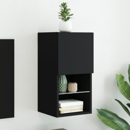 Fernsehmöbel mit LED-Lichtern in Schwarz 30,5x30x60 cm von , TV-Möbel - Ref: Foro24-836989, Preis: 45,08 €, Rabatt: %