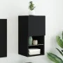 Fernsehmöbel mit LED-Lichtern in Schwarz 30,5x30x60 cm von , TV-Möbel - Ref: Foro24-836989, Preis: 42,94 €, Rabatt: %