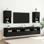 Fernsehmöbel mit LED-Lichtern in Schwarz 30,5x30x60 cm von , TV-Möbel - Ref: Foro24-836989, Preis: 42,94 €, Rabatt: %