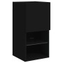 Fernsehmöbel mit LED-Lichtern in Schwarz 30,5x30x60 cm von , TV-Möbel - Ref: Foro24-836989, Preis: 45,08 €, Rabatt: %