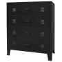 Cajonera metálica de estilo industrial 78x40x93 cm negro de vidaXL, Cajoneras - Ref: Foro24-245963, Precio: 175,87 €, Descuen...