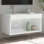 Mueble para TV con luces LED blanco 60x30x30 cm de , Muebles TV - Ref: Foro24-837127, Precio: 40,03 €, Descuento: %