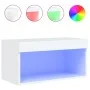 Mueble para TV con luces LED blanco 60x30x30 cm de , Muebles TV - Ref: Foro24-837127, Precio: 40,03 €, Descuento: %