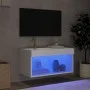 Mueble para TV con luces LED blanco 60x30x30 cm de , Muebles TV - Ref: Foro24-837127, Precio: 40,03 €, Descuento: %