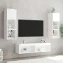 Mueble para TV con luces LED blanco 60x30x30 cm de , Muebles TV - Ref: Foro24-837127, Precio: 40,03 €, Descuento: %