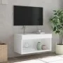 Mueble para TV con luces LED blanco 60x30x30 cm de , Muebles TV - Ref: Foro24-837127, Precio: 40,03 €, Descuento: %