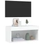 Mueble para TV con luces LED blanco 60x30x30 cm de , Muebles TV - Ref: Foro24-837127, Precio: 40,03 €, Descuento: %