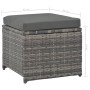 7-teiliges Garten-Essset und graue synthetische Rattankissen von vidaXL, Gartensets - Ref: Foro24-44721, Preis: 313,24 €, Rab...