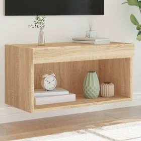 Mueble para TV con luces LED roble Sonoma 60x30x30 cm de , Muebles TV - Ref: Foro24-837131, Precio: 39,76 €, Descuento: %