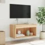 Mueble para TV con luces LED roble Sonoma 60x30x30 cm by , TV Furniture - Ref: Foro24-837131, Price: 39,76 €, Discount: %