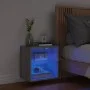 Wand-Nachttisch mit LED-Lichtern in Grau Sonoma von , TV-Möbel - Ref: Foro24-837074, Preis: 30,92 €, Rabatt: %