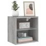 Wand-Nachttisch mit LED-Lichtern in Grau Sonoma von , TV-Möbel - Ref: Foro24-837074, Preis: 30,92 €, Rabatt: %