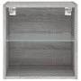 Wand-Nachttisch mit LED-Lichtern in Grau Sonoma von , TV-Möbel - Ref: Foro24-837074, Preis: 30,92 €, Rabatt: %