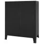 Kommode aus Metall im Industriestil, 78 x 40 x 93 cm, schwarz von vidaXL, Schubladen - Ref: Foro24-245963, Preis: 173,20 €, R...
