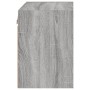 Mesita de noche de pared con luces LED gris Sonoma de , Muebles TV - Ref: Foro24-837074, Precio: 32,43 €, Descuento: %