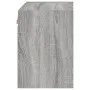 Mesita de noche de pared con luces LED gris Sonoma by , TV Furniture - Ref: Foro24-837074, Price: 30,92 €, Discount: %