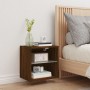 Mesita de noche de pared con luces LED roble marrón by , TV Furniture - Ref: Foro24-837076, Price: 37,16 €, Discount: %