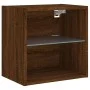 Wand-Nachttisch mit LED-Lichtern in brauner Eiche von , TV-Möbel - Ref: Foro24-837076, Preis: 36,57 €, Rabatt: %
