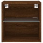 Wand-Nachttisch mit LED-Lichtern in brauner Eiche von , TV-Möbel - Ref: Foro24-837076, Preis: 37,16 €, Rabatt: %