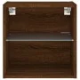 Wand-Nachttisch mit LED-Lichtern in brauner Eiche von , TV-Möbel - Ref: Foro24-837076, Preis: 36,57 €, Rabatt: %