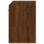Mesita de noche de pared con luces LED roble marrón by , TV Furniture - Ref: Foro24-837076, Price: 36,57 €, Discount: %