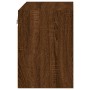 Mesita de noche de pared con luces LED roble marrón by , TV Furniture - Ref: Foro24-837076, Price: 37,16 €, Discount: %