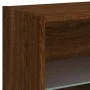 Wand-Nachttisch mit LED-Lichtern in brauner Eiche von , TV-Möbel - Ref: Foro24-837076, Preis: 36,57 €, Rabatt: %