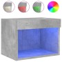 Wand-Nachttisch mit LED-Lichtern in Betongrau von , TV-Möbel - Ref: Foro24-837119, Preis: 28,62 €, Rabatt: %