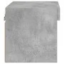 Mesita de noche de pared con luces LED gris hormigón de , Muebles TV - Ref: Foro24-837119, Precio: 27,88 €, Descuento: %