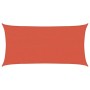 Toldo de vela HDPE terracota 160 g/m² 3x6 m