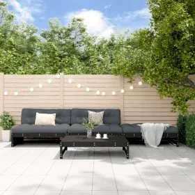Gartenmöbel-Set 4-teilig aus massivem schwarzem Kiefernholz von , Gartensets - Ref: Foro24-3186631, Preis: 440,57 €, Rabatt: %