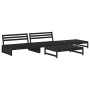 Gartenmöbel-Set 4-teilig aus massivem schwarzem Kiefernholz von , Gartensets - Ref: Foro24-3186631, Preis: 446,09 €, Rabatt: %
