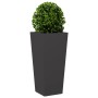 Jardinera de acero negra 35x35x75 cm en Maceteros y jardineras | Comprar online en Foro24