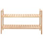 Solid walnut wood shoe rack 69x26x40 cm by vidaXL, Shoe racks and shoe organizers - Ref: Foro24-247102, Price: 34,63 €, Disco...