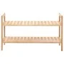 Solid walnut wood shoe rack 69x26x40 cm by vidaXL, Shoe racks and shoe organizers - Ref: Foro24-247102, Price: 33,98 €, Disco...