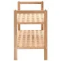 Solid walnut wood shoe rack 69x26x40 cm by vidaXL, Shoe racks and shoe organizers - Ref: Foro24-247102, Price: 33,98 €, Disco...