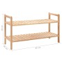 Solid walnut wood shoe rack 69x26x40 cm by vidaXL, Shoe racks and shoe organizers - Ref: Foro24-247102, Price: 34,63 €, Disco...