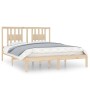 Estructura de cama de madera maciza de pino 160x200 cm de , Camas y somieres - Ref: Foro24-3104073, Precio: 132,29 €, Descuen...