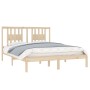 Estructura de cama de madera maciza de pino 160x200 cm de , Camas y somieres - Ref: Foro24-3104073, Precio: 132,29 €, Descuen...
