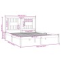 Estructura de cama de madera maciza de pino 160x200 cm de , Camas y somieres - Ref: Foro24-3104073, Precio: 132,29 €, Descuen...