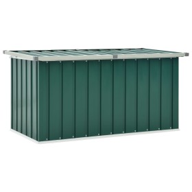 Caja de almacenaje para jardín verde 129x67x65 cm